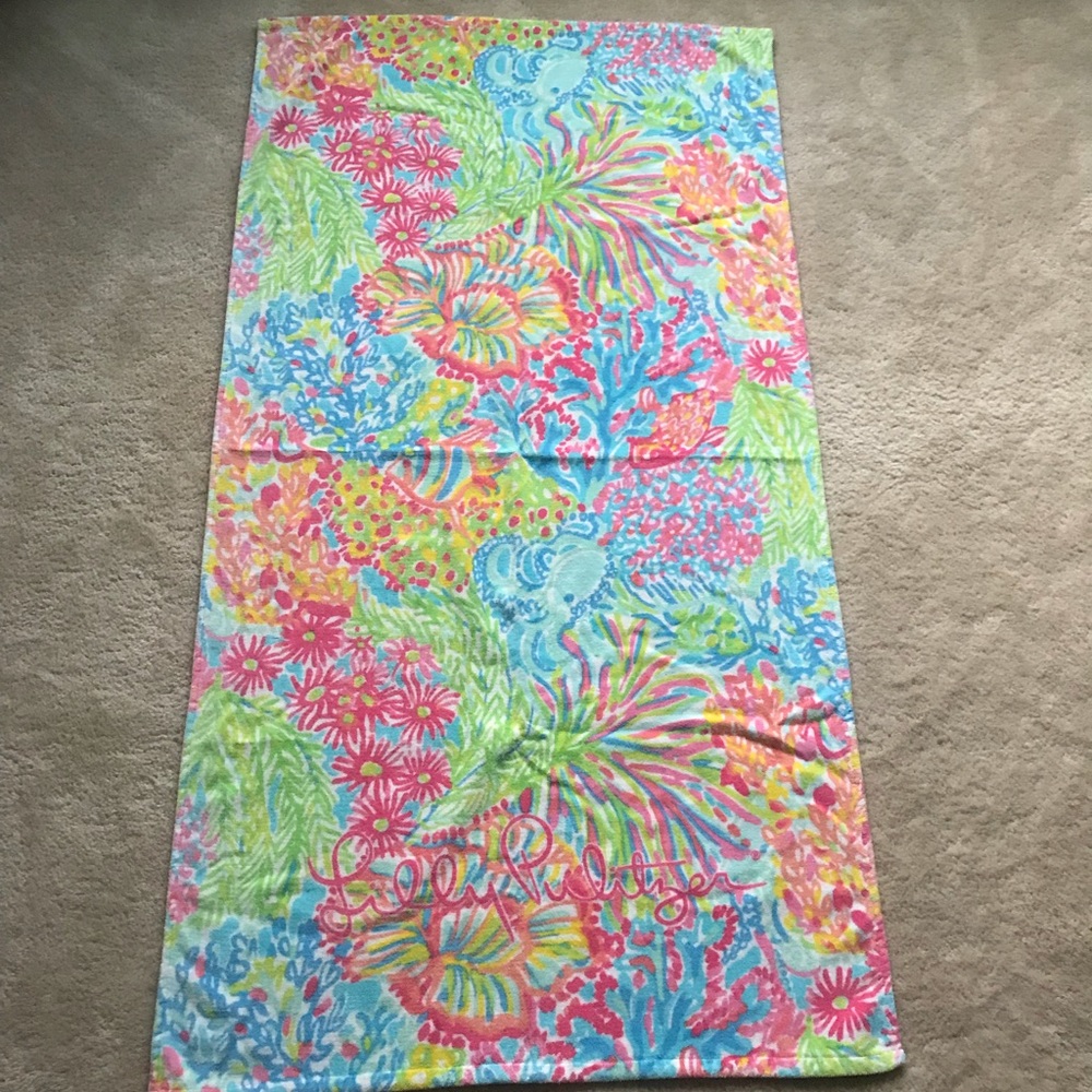 Lily Pulitzer Beach Towel in Lovers Coral